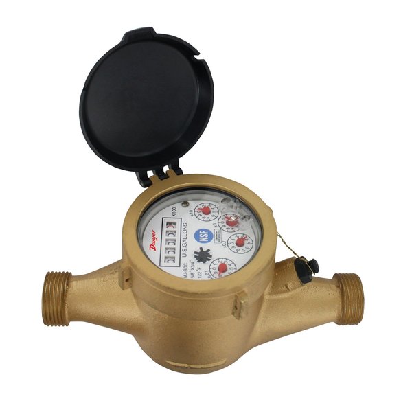 Dwyer Instruments Water Meter, H20 Mtr 58 X 34 WMT2-A-C-02